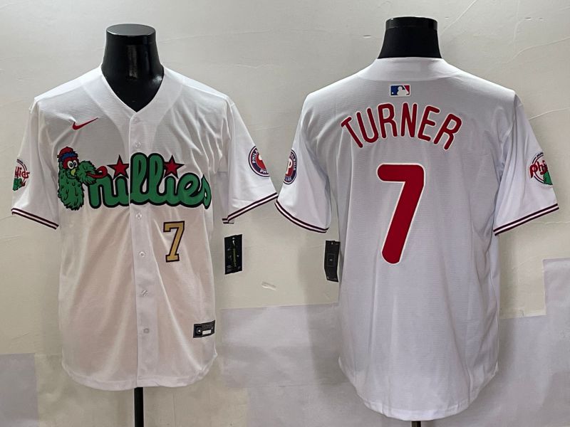 Men Philadelphia Phillies #7 Turner White three generations Joint Name Nike 2025 MLB Jersey style 3->philadelphia phillies->MLB Jersey
